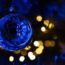 Blue Christmas ornament