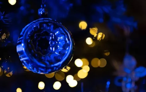 Blue Christmas ornament