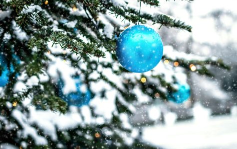 Blue Christmas ornaments