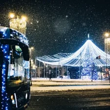 Blue Christmas tree