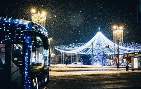 Blue Christmas tree