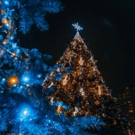 Blue Christmas Tree