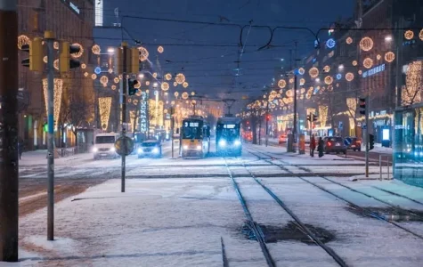 Christmas street decorations